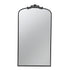 66" x 36" Full Length Mirror, Arched Mirror Hanging or Leaning Against Wall, Large Black Mirror for Living Room