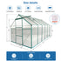 6x12 FT Polycarbonate Greenhouse Raised Base and Anchor Aluminum Heavy Duty Walk-in Greenhouses for Outdoor Backyard in All Season