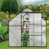 6x8 FT Polycarbonate Greenhouse Raised Base and Anchor Aluminum Heavy Duty Walk-in Greenhouses for Outdoor Backyard in All Season
