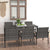 7 Piece Patio Dining Set Poly Rattan Gray - WoodPoly.com