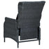 7 Piece Patio Dining Set with Cushions Poly Rattan Dark Gray - WoodPoly.com