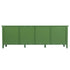 71-inchstylishTVcabinet Entertainment CenterTV stand,TVConsoleTable, Media Console,solidwood frame,Changhong glass door,Metal handle,antique green,canbeplacedin the children's room,bedroom Living Room