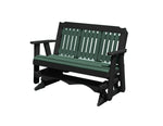 Glider Handmade by Amish Artisans in USA Poly Lumber wood Logan Series Porch Glider Heavy Duty Everlasting PolyTuf HDPE