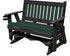 Glider Handmade by Amish Artisans in USA Poly Lumber wood Mission Series Porch Glider Heavy Duty Everlasting PolyTuf HDPE