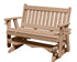 Amish Made Mission Series Poly Plastic Lumber Wood Glider Premium Colors Made in USA HDPE with No wood fibers Memorial Patio Porch Glider English design 1000 lbs Limit+G4:G5