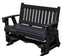 Amish Made Mission Series Poly Plastic Lumber Wood Glider Premium Colors Made in USA HDPE with No wood fibers Memorial Patio Porch Glider English design 1000 lbs Limit+G4:G5