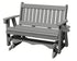 Amish Made Mission Series Poly Plastic Lumber Wood Glider Premium Colors Made in USA HDPE with No wood fibers Memorial Patio Porch Glider English design 1000 lbs Limit+G4:G5