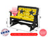 Glider Handmade by Amish Artisans in USA Poly Lumber wood Star Series Porch Glider Heavy Duty Everlasting PolyTuf HDPE