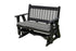 Glider Handmade by Amish Artisans in USA Poly Lumber wood Mission Series Porch Glider Heavy Duty Everlasting PolyTuf HDPE