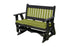 Glider Handmade by Amish Artisans in USA Poly Lumber wood Mission Series Porch Glider Heavy Duty Everlasting PolyTuf HDPE