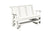 Amish Made Lancaster Series Poly Plastic Lumber Wood Glider Premium Colors Made in USA HDPE with No wood fibers Memorial Patio Porch Glider Rollback design 1000 lbs Limit+G4:G5