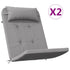 Adirondack Chair Cushions 2 pcs Gray Oxford Fabric