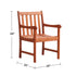 Aina Tropical Reddish Brown Wood Patio Armchair