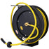 Air Hose Reel Retractable 3/8" Inch x 50' Foot SBR Rubber Hose Max 300PSI Heavy Duty Industrial Steel Single Arm Construction