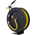 Air Hose Reel Retractable 3/8" Inch x 50' Foot SBR Rubber Hose Max 300PSI Heavy Duty Industrial Steel Single Arm Construction