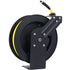 Air Hose Reel Retractable 3/8" Inch x 50' Foot SBR Rubber Hose Max 300PSI Heavy Duty Industrial Steel Single Arm Construction
