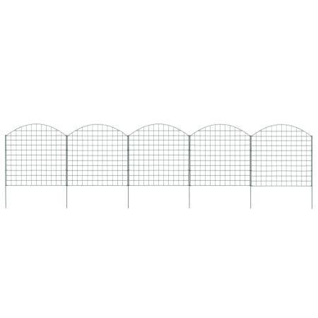 Arched Garden Fence Set 30.5"x30.9" Green