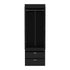 Armoire Tarento, Two Drawers, Black Wengue Finish