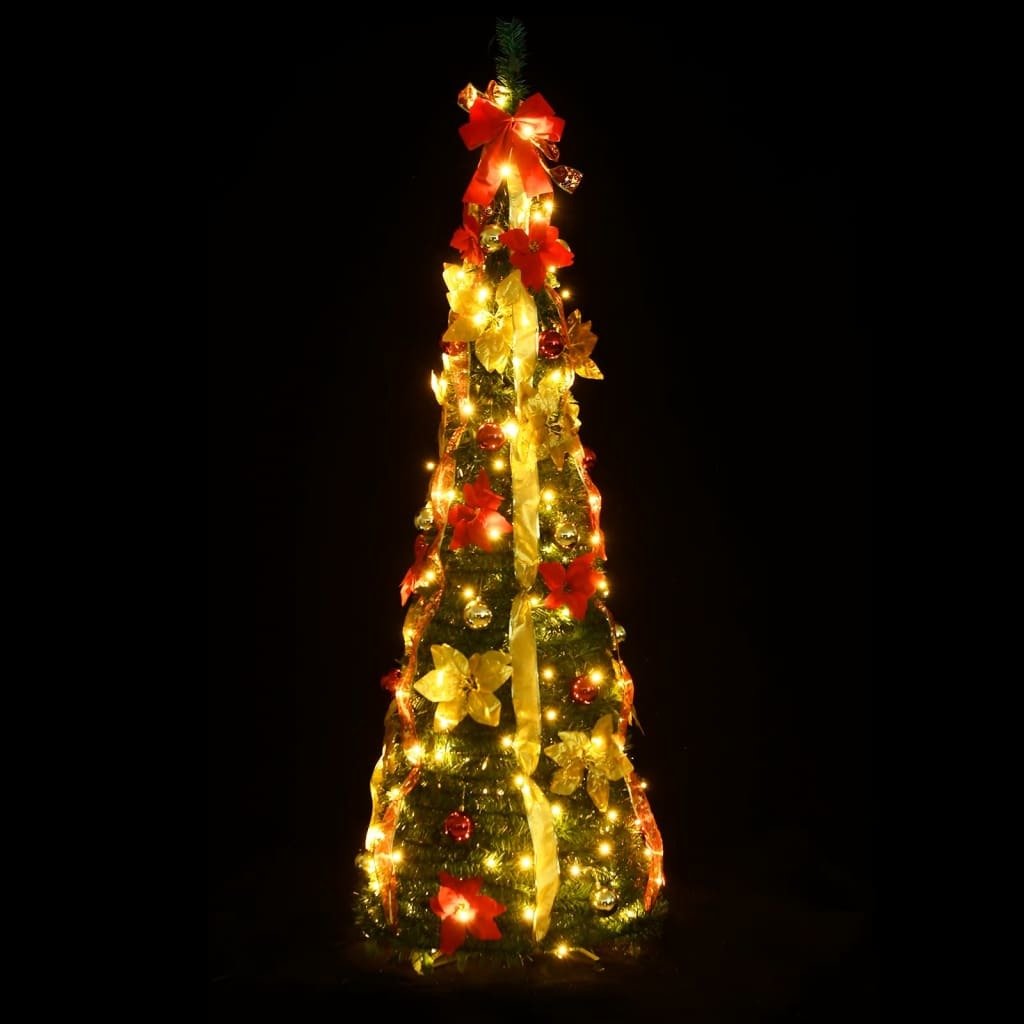 Artificial Christmas Tree Pop-up 150 LEDs Green 70.9