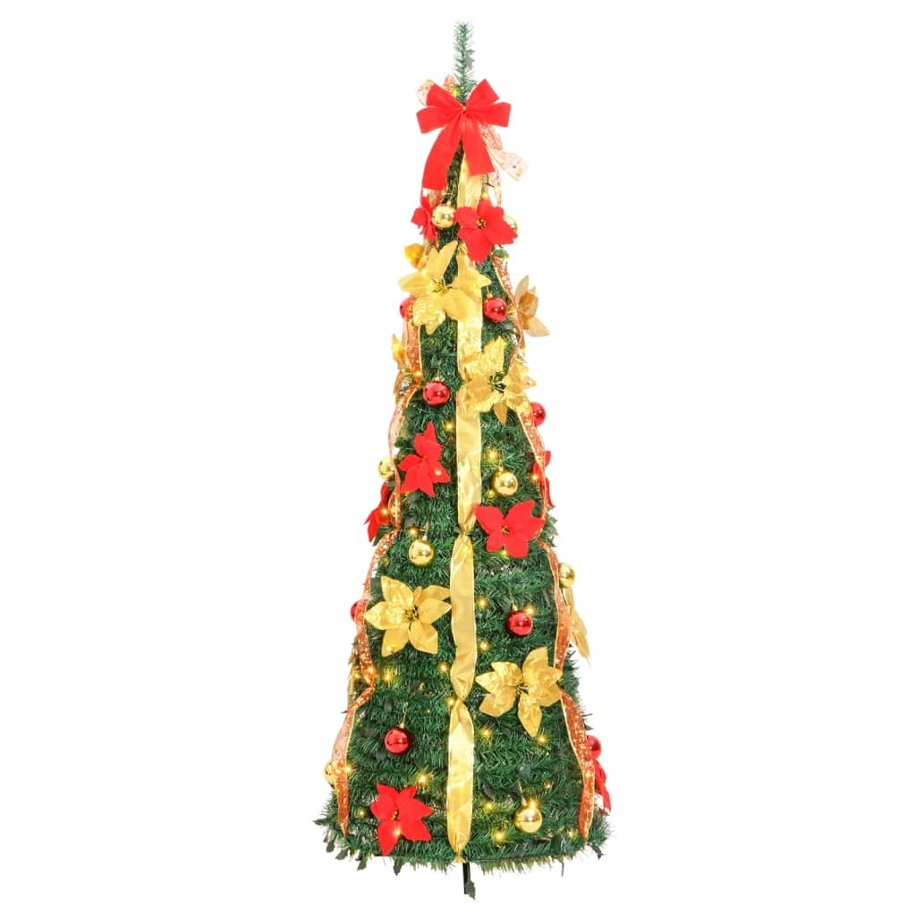 Artificial Christmas Tree Pop-up 150 LEDs Green 70.9
