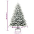 Artificial Christmas Tree with Flocked Snow Green 70.9" PVC&PE