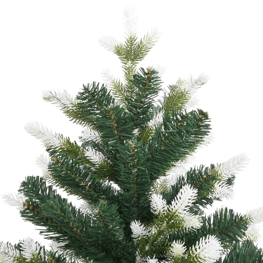 Artificial Hinged Christmas Tree with Flocked Snow 59.1"