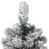 Artificial Hinged Christmas Tree with Flocked Snow 59.1"