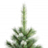 Artificial Hinged Christmas Tree with Flocked Snow 70.9"