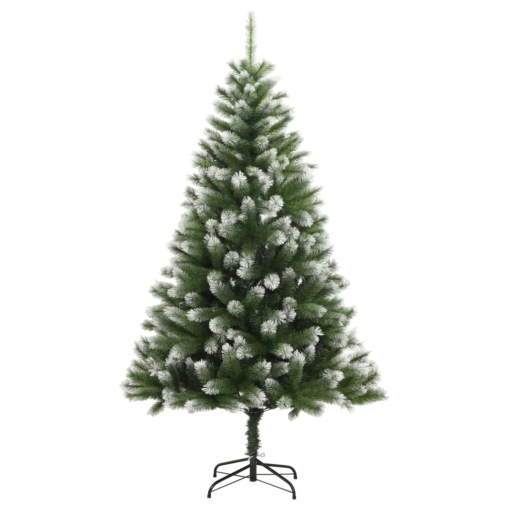 Artificial Hinged Christmas Tree with Flocked Snow 70.9