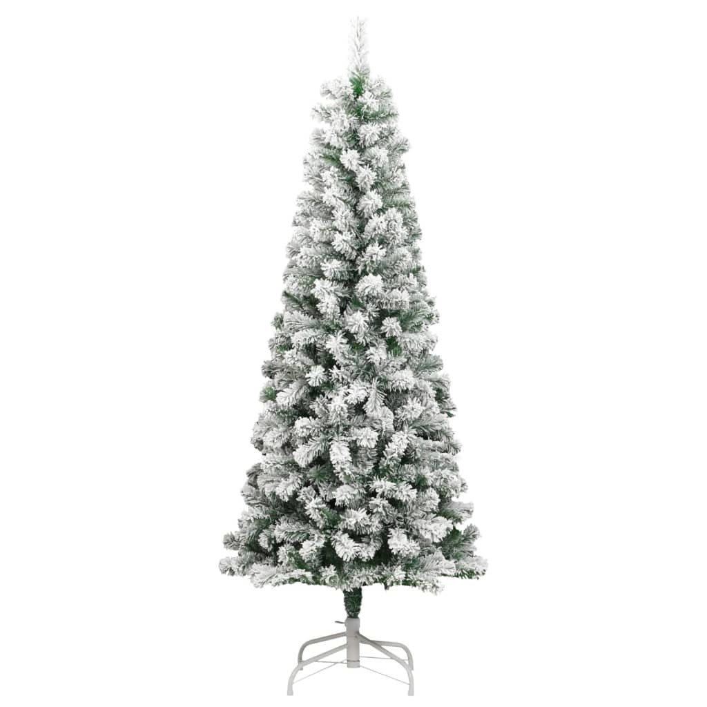 Artificial Hinged Christmas Tree with Flocked Snow 70.9