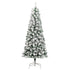 Artificial Hinged Christmas Tree with Flocked Snow 70.9"