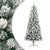Artificial Hinged Christmas Tree with Flocked Snow 70.9"
