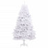 Artificial Hinged Christmas Tree with Stand White 70.9"