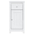 Bathroom Cabinet BERG White 15.7"x13.4"x31.5" Solid Wood Pine