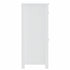 Bathroom Cabinet BERG White 15.7"x13.4"x31.5" Solid Wood Pine