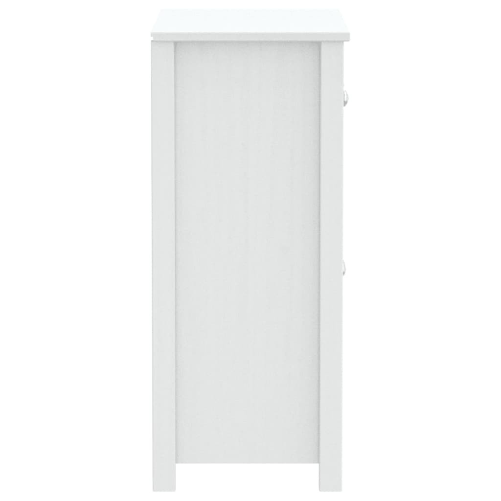 Bathroom Cabinet BERG White 27.4"x13.4"x31.5" Solid Wood Pine