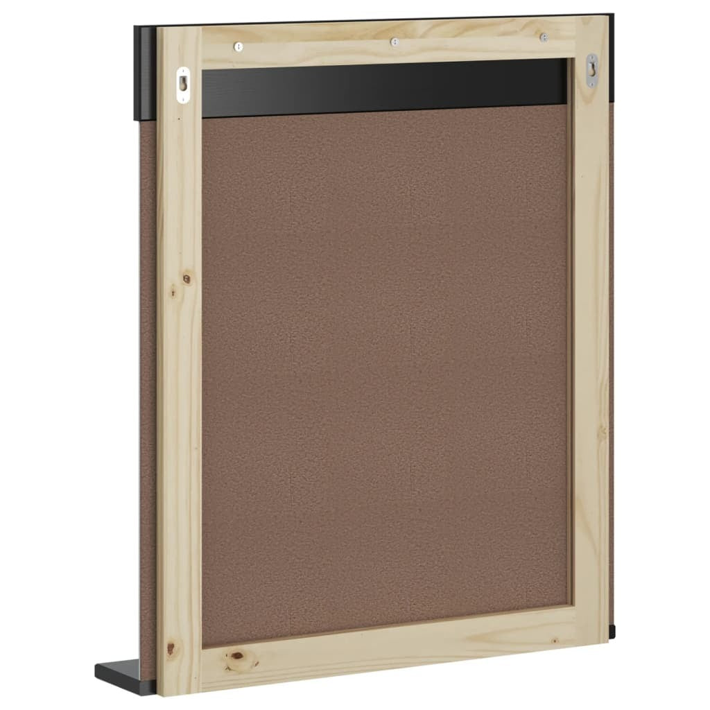 Bathroom Mirror with Shelf BERG Black 23.6