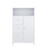 Bathroom standing storage cabinet with 3 drawers and 1 door-White