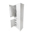 Bathroom Storage Cabinet with Doors and Drawer, Multiple Storage Space, Adjustable Shelf, White
