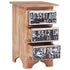 Bedside Cabinet 11.8"x11.8"x20.1" Solid Reclaimed Wood