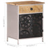Bedside Cabinet 15.7"x11.8"x19.7" Rough Mango Wood - WoodPoly.com