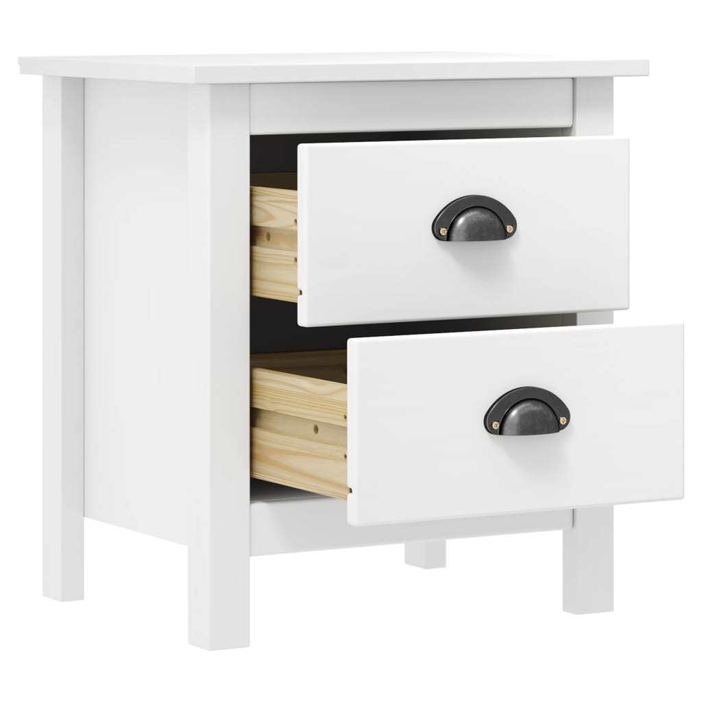 Bedside Cabinet Hill 2 pcs White 18.1