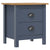 Bedside Cabinet Hill Gray 18.1"x13.8"x19.5" Solid Pine Wood