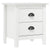 Bedside Cabinet Hill White 18.1"x13.8"x19.5" Solid Pine Wood