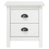 Bedside Cabinet Hill White 18.1"x13.8"x19.5" Solid Pine Wood