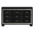 Black Finish Dresser Bold Desing 9 Drawers Glamorous Faux-Alligator Textured Fronts Wooden Bedroom Furniture