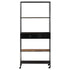 Book Cabinet 31.5"x13.8"x70.9" Rough Mango Wood & Iron - WoodPoly.com