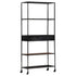 Book Cabinet 31.5"x13.8"x70.9" Rough Mango Wood & Iron - WoodPoly.com