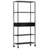 Book Cabinet 31.5"x13.8"x70.9" Rough Mango Wood & Iron - WoodPoly.com