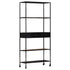 Book Cabinet 31.5"x13.8"x70.9" Rough Mango Wood & Iron - WoodPoly.com